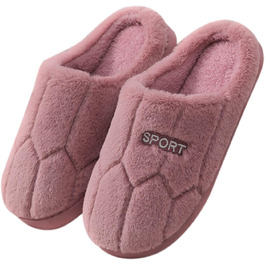 Тапочки жіночі зимові з плюшу, чоловічі з фетру, теплі, зручні, унісекс, червоні, 37/EU