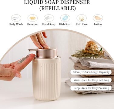 Набір для ванної кімнати з кераміки, 4 шт. (органайзер, дозатор мила, мильниця, стакан для зубної пасти, контейнер для ватних паличок), преміум якість, кольоровий