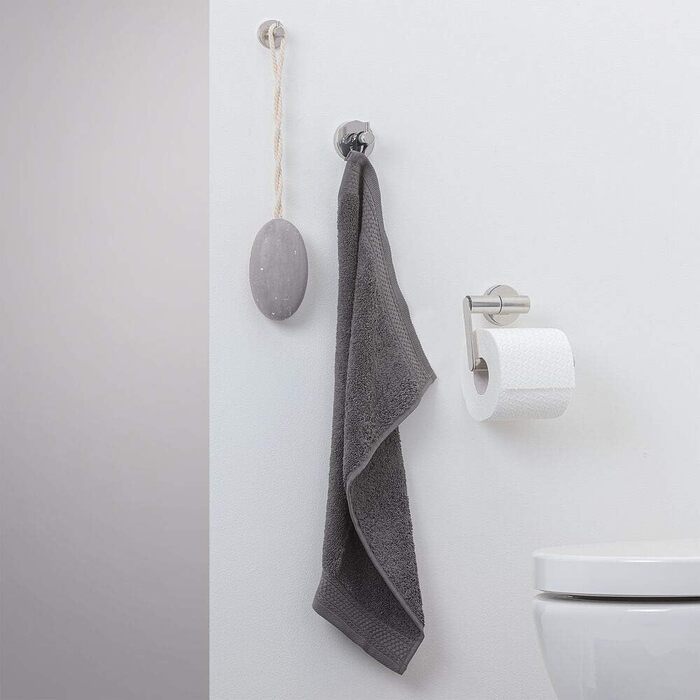 Tiger Boston Stainless Steel Toilet Paper Holder - Wall Mounted, Brushed Finish - Single Roll