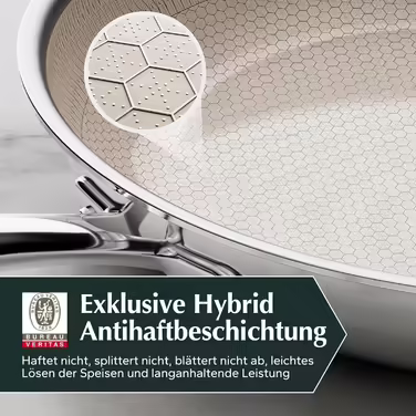 Redchef Waffle Pan 20 cm, Stainless Steel Waffle Pan with Premium Non-Stick & Scratch-Resistant Surface, PTFE-Free, PFAS-Free, PFOA-Free, Induction Pan with Smart Heat Distribution for All Cooktops (28cm)
