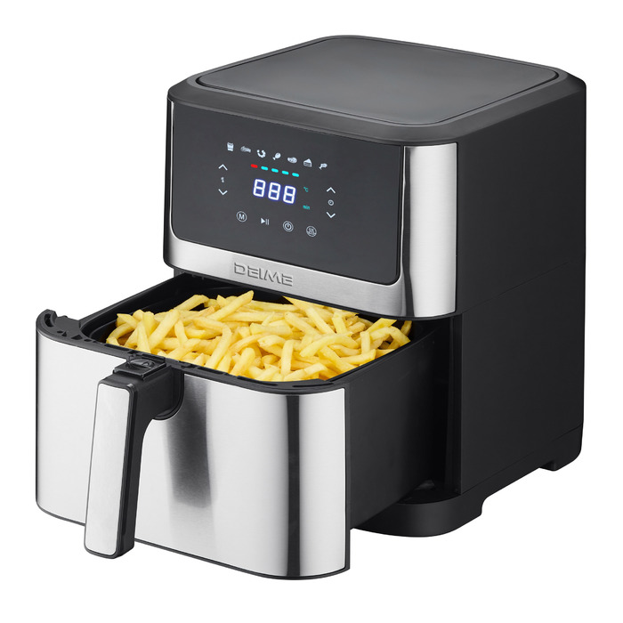 Аерофритюрниця Heelly XXL 8л, 1800 Вт — безмасляна фритюрниця великого об'єму