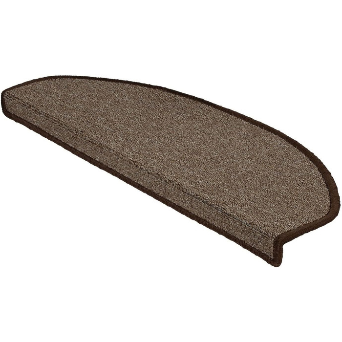 Сходинкові килимки ETM Original: набір 15 шт. у 20 кольорах та 20 моделях (напівкруглі, 23,5 x 65 см, бежевий)