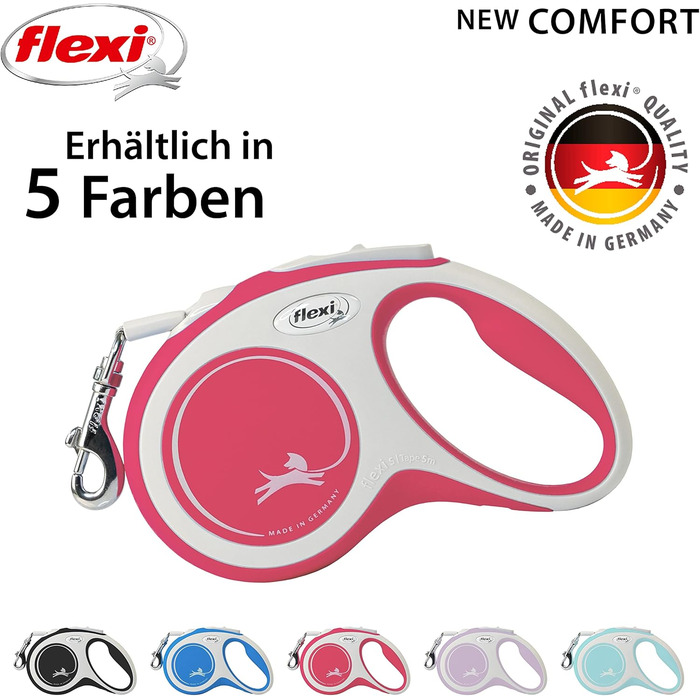 Flexi Comfort L рулетка для собак до 50 кг, 8 м, червона