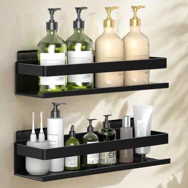 Алюмінієвий кухонний органайзер для ванної кімнати, 30 см, 2 шт., настінний, самоклеючий, 2 яруси