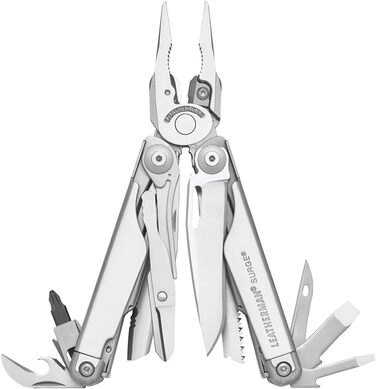 Leatherman Surge Multi-Tool - 21 Tools - Stainless Steel - Black