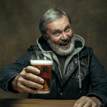 Набір пивних келихів Biergläser 590 мл (6 шт) - Кришталеві келихи для пива, пшеничного пива, подарунок чоловікові - можна мити в посудомийній машині