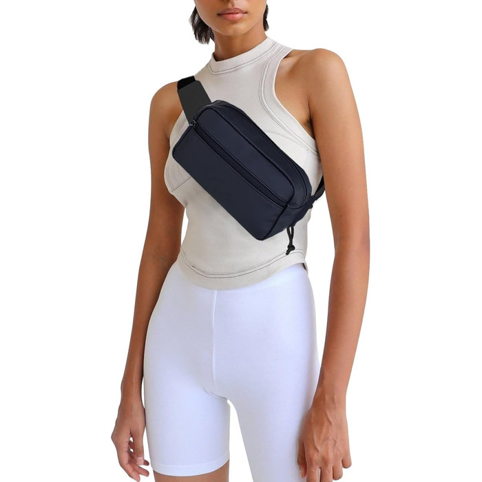 Сумка на пояс Wimmerl: водонепроникна, унісекс, чорна, з ключницею