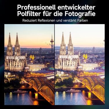 Фільтр градієнтний Rollei F:X Pro Soft GND 8 (62 мм) для ландшафтної та архітектурної фотографії