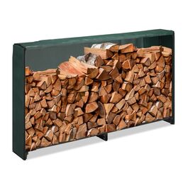 Relaxdays Log Rack with Cover