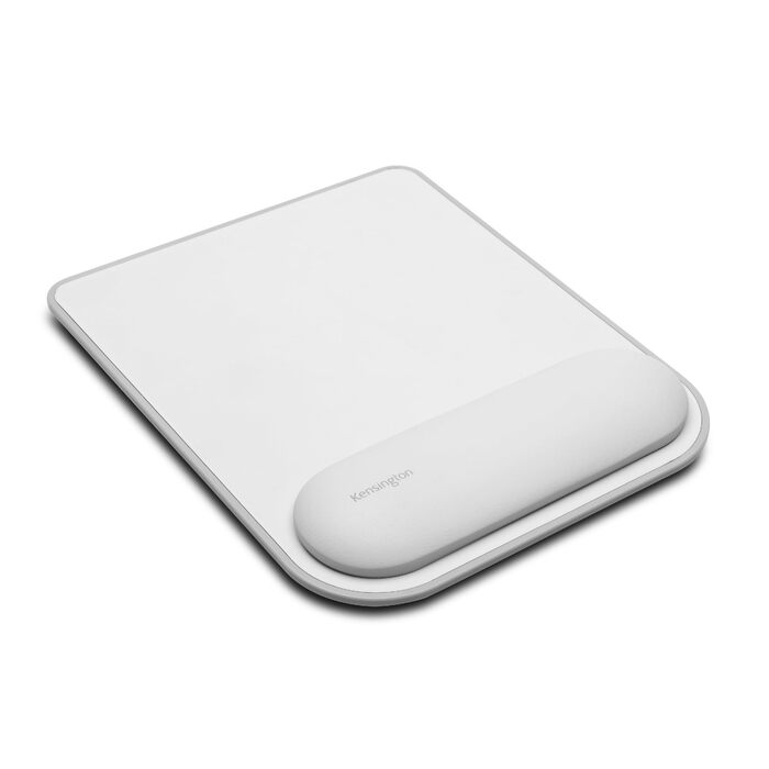 Підставка під зап'ястя Kensington ErgoSoft K52798WW для механічних та ігрових клавіатур, світло-сіра, 463 x 79 x 25 мм