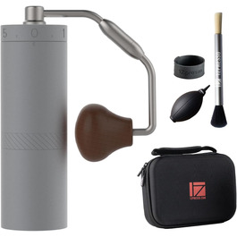 Кавомолка ручна 1Zpresso X-Ultra, чорна, з металевим корпусом, сталевий монтаж, конічні жорна, регулювання, магнітний замок