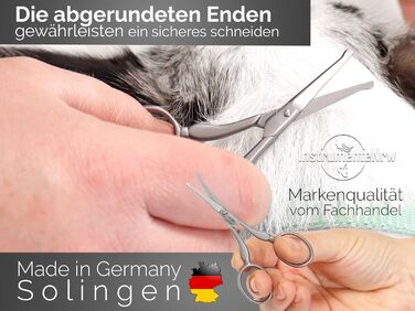 Ножиці для грумінгу собак, ножиці для стрижки шерсті собак з мікро-зубчиками, нержавіюча сталь, Solingen