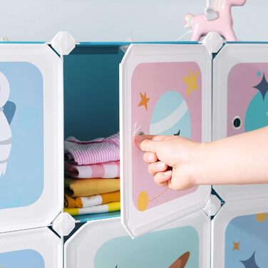 SONGMICS 15-Cube Storage Organizer - Blue