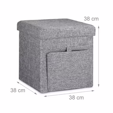Relaxdays Folding Storage Ottoman