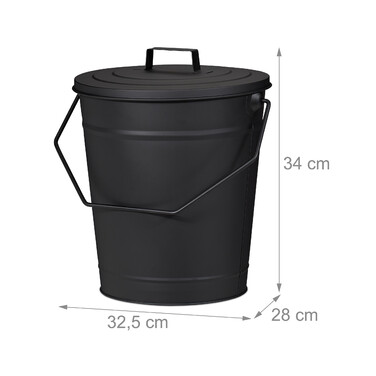 Relaxdays Ash Bucket with Lid