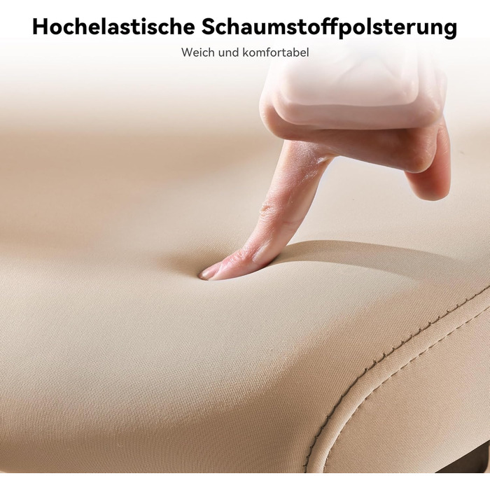 Ергономічне крісло Musso E600SE для офісу, з регулюванням поперекової підтримки, 3D підлокітники та підголівник, з підніжкою, для жінок, захист спини, бежевий