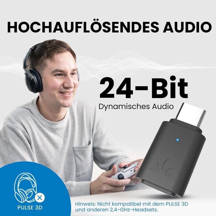Bluetooth-адаптер Avantree C81-Gaming для PS5 з підтримкою aptX Adaptive, USB-C
