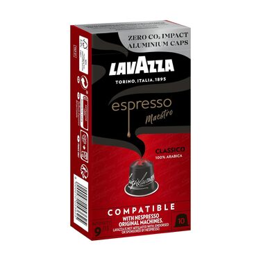 Кава Lavazza Espresso Maestro у капсулах для Nespresso Original, 100 шт, з нотками какао та карамелі, інтенсивність 8/13, темне обсмаження