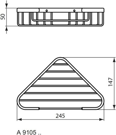 Кутова мильниця Ideal Standard IOM, хромована сталь