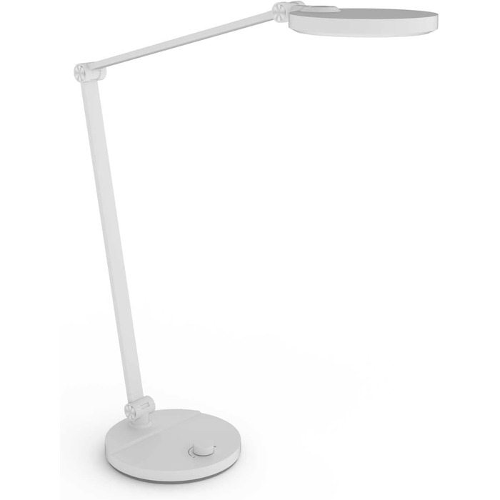 LED настільна лампа FeinTech LTL00121 з регулюванням яскравості та поворотним вимикачем (білий)