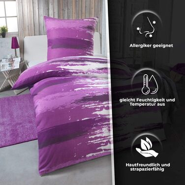 DreamHome Тепла зимова постільна білизна з мікрофібри з термо-флісу 135x200, 155x220, 200x200. Сучасний дизайн, тепла та м'яка, для затишного сну.