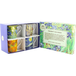 Leonardo Collection Van Gogh Mug Set, Set of 4 Mugs