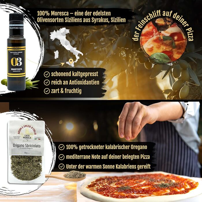 DELICRET - Premium Culinary Pizza Starter Kit | First-class pizza ingredients for unforgettable enjoyment | Pizza ball box