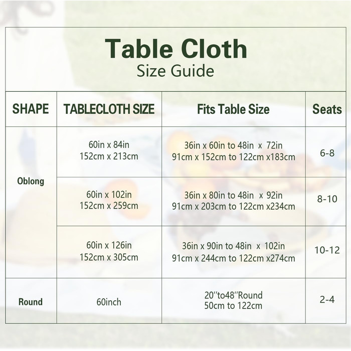 Vnituasr 10-Pack White Rectangular Tablecloth, 153×260 cm Polyester Table Covers