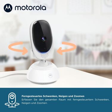 Монітор для дитини Motorola VM 483 з камерою, інфрачервоним нічним баченням та функцією двостороннього зв'язку