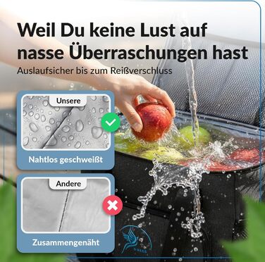 Ізольована сумка-холодильник 20/30L (складніша) для пікніка, роботи, покупок - чорна сумка-холодильник з PEVA матеріалом, 10-12 годин охолодження, з відкривачем для пляшок