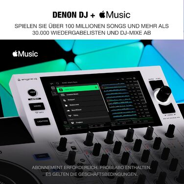 DENON DJ SC LIVE 4 - DJ контролер з розділенням на стеми, Wi-Fi, вбудовані колонки, сумісний з Serato DJ та Virtual DJ