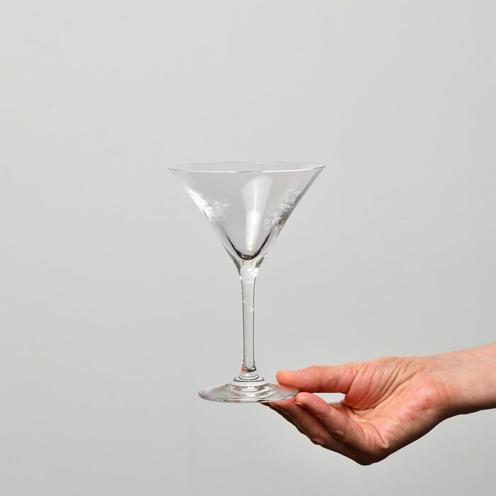 Набір коктейльних склянок Krosno Martini Glass | 6 шт. | 240 мл | Avant Garde | Для дому, ресторанів та свят | Можна мити в посудомийній машині