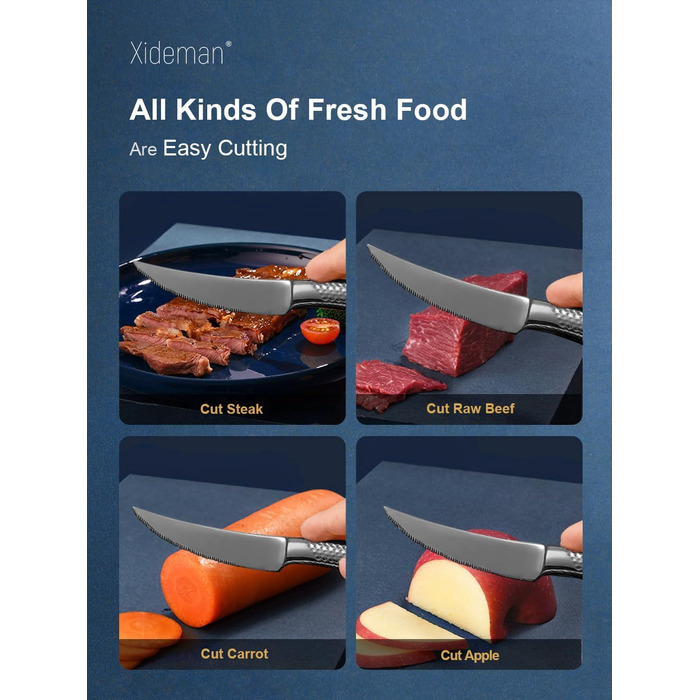 Набір столових приборів на 6 осіб, 24 предмети, чорний, нержавіюча сталь 18/10, з титановим покриттям, сучасний дизайн, ніж з двостороннім лезом, для мийки в посудомийній машині