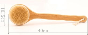 Bath brushes with boar bristles, bamboo, long handle, for men and women, bath brushes, shower brush