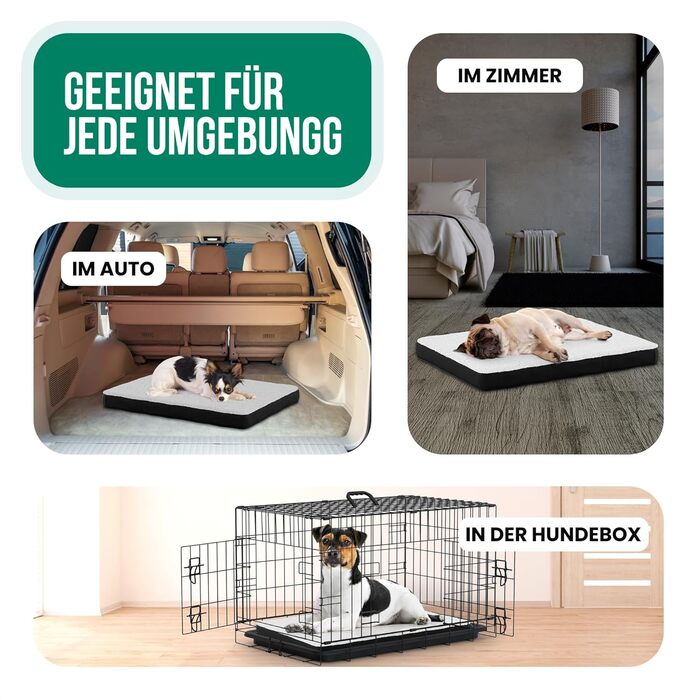 Ортопедичне ліжко для собак Avalo S - 45x65 см - Миється/Піна з пам'яті/Нековзке - Ортопедична подушка для собак Avalo