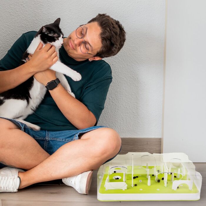 ALL FOR PAWS Interactive Cat Food Station Puzzle, Interactive Intelligence Toy for Cats, Interactive Cat Toy...
