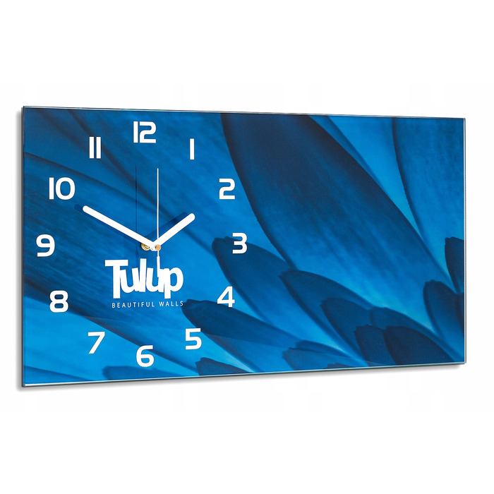 Скляний настінний годинник у вітальню 