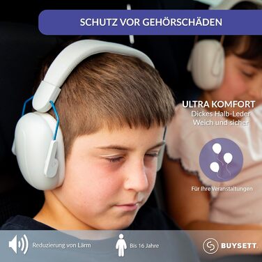 Навушники для захисту вух дітей | Шумоізоляційні навушники для дітей | Пасивні навушники для захисту вух | Захисні навушники для школи, барабанів, аутистів, концертів музики для хлопчиків та дівчаток | 3-16 років, Бежевий