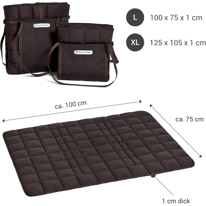 Сумка для подорожей з собакою Doctor Bark: зручна сумка-подушка, підходить для алергіків, великий розмір, коричнева