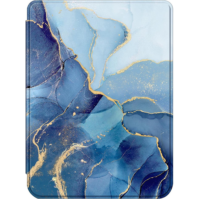 Чохол Fintie для Tolino Shine Color/Shine(2024)/Shine 4(2022) & Kobo Clara Colour/Clara BW(2024)/Clara 2E(2022) eReader - ультратонкий з авто-сон/пробудження та магнітним закриттям, блакитний мармур