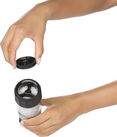 Соломолка OXO Good Grips Elegante з нержавіючої сталі, срібляста, регульований помел