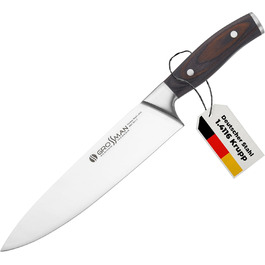 Ніж кухарський Grossman 002SH, 33 см, з нержавіючої сталі, ергономічна ручка