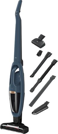 AEG QX7-1-I360 Cordless Vacuum Cleaner / Bagless Vacuum Cleaner / Quiet / Cordless Handheld Vacuum / 50 min Run Time / Lightweight / Hard Floors / 2in1 / Pet Hair / Dog / Cat / Carpet / Car / Blue