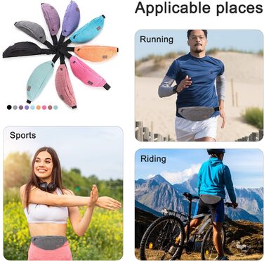 Поясна сумка TYNAT T201 сірого кольору – легка та зручна для туризму та спорту (жіноча/чоловіча)