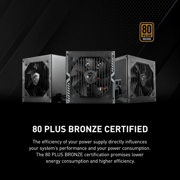 Блок живлення MSI MPG A1000G PCIE5 1000W, 80 Plus Gold, ATX 3.0, PCIe 5.0, повністю модульний