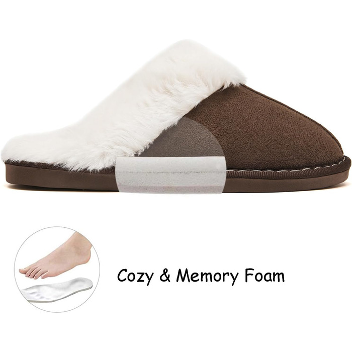 Тапочки халатні теплі, плюшеві, з піною пам'яті для дому та вулиці (жіночі/чоловічі)