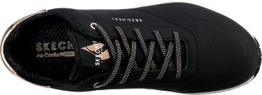 Кросівки Skechers UNO Shimmer Away для жінок, чорний колір, розмір 39 EU, матеріал Durabuck