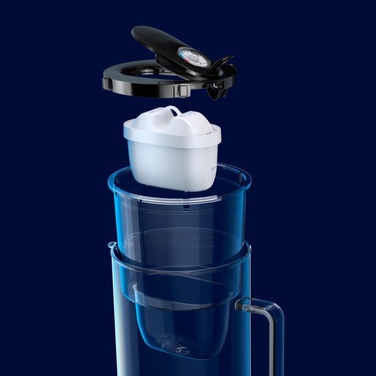 Скляний фільтр-кувшин Aquaphor Glass, білий + 7 картриджів Maxfor+ Mg