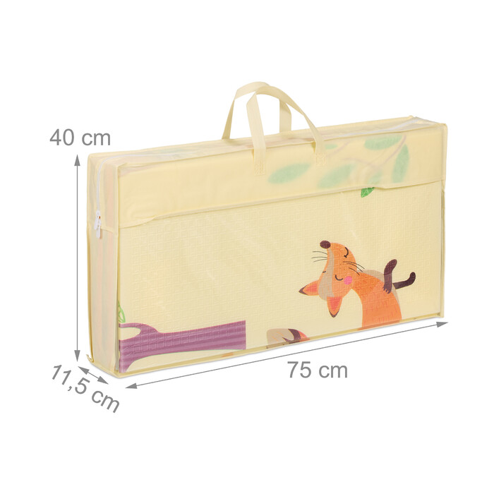 Relaxdays Play Mat - Street and Animal Motif, Foldable