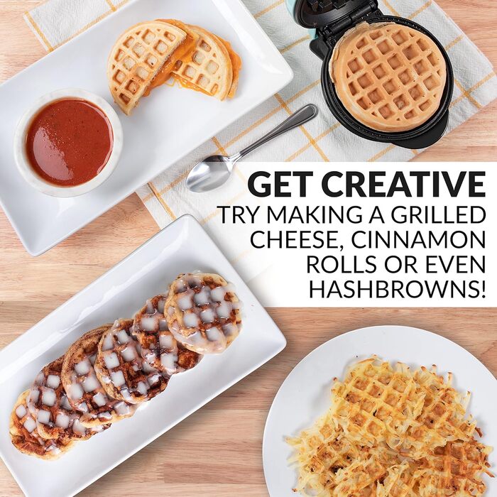 Електричний вафельниця Nostalgia MyMini: для вафель, тостів, сендвічів та випічки (12,7 см)